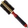Small Round Blow Dry Brush - Boar Bristle, Thermal Metal Barrel, Professional Anti-Static Roller Hair Brush for Styling and Blow Drying - Bonus Sectioning Pick - 12 Row, 2.5&rdquo; - By Cantor