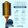 Professional Anti-Static Roller Hair Brush - Boar Bristle, Thermal Ceramic Barrel for Styling and Blow Drying - 14 Rows, For Medium to Long Hair - By Cantor