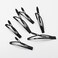 24Pcs Snap Hair Clips, Large Snap Hair Clips, Metal Hair Clips for Women Long No-slip Hair Clips, Black Hair Clips for Women Makeup Styling (2.16 Inch)