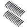 24Pcs Snap Hair Clips, Large Snap Hair Clips, Metal Hair Clips for Women Long No-slip Hair Clips, Black Hair Clips for Women Makeup Styling (2.16 Inch)