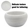 Shaving Soap &amp; Cream Bowl for Men, Natural White Marble Stone, Heat Preservation, Easier to Whip Up a Fantastic Foam with Interior Micro-ridges, Art of Shave Lather bowl &hellip;