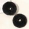 2pcs Pack Furry Faux Rabbit Fur Hair Scrunchies Artificial Fur Hair Bobbles Elastic Hair Band Rope Wristband Ponytail Accessories Black