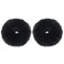 2pcs Pack Furry Faux Rabbit Fur Hair Scrunchies Artificial Fur Hair Bobbles Elastic Hair Band Rope Wristband Ponytail Accessories Black
