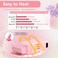 Roll On Wax kit,Waxing Kit for Women, Wax Roller, Roll On Wax Warmer for Hair Removal,at Home Waxing Kit for Women men,Soft Wax Heater for Larger Areas of the Body(pink)