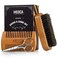 Wooden Beard and Comb Set for Men - Perfect for Beards Head Hair and Mustaches Men's Grooming Kit for Styling, Applying Beard Oils and Balms for Better Hair Care Growth and Impressive Hair Health