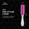 Denman Mini Curl Definer &amp; Styler 5 Row Hairbrush for Detangling, Separating, and Defining Curls, Curly Hairbrush, Sleek Blowdrying - D14
