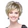 GNIMEGIL Short Blonde Pixie Cut Wigs for White Women with Bangs Dark Roots Old Lady Wig Natural Synthetic Ombre Layered Hairstyles Cosplay Costume Party Halloween Daily Use