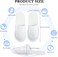 SATINIOR 30 Pairs Disposable Slippers, White, Medium, Unisex-Adults, Closed Toe, Non-Slip, Spa, Hotel, Travel, Home, Sanitary, Breathable, Fleece Cloth, EVA