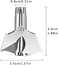 Men's Nose Hair Trimmer, Stainless Steel Manual Ear, Nose Hair Remover, Unisex, with 12 Double Edge Blades, Painless, No Batteries. Small and Easy to Clean and Carry