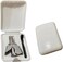 Men's Nose Hair Trimmer, Stainless Steel Manual Ear, Nose Hair Remover, Unisex, with 12 Double Edge Blades, Painless, No Batteries. Small and Easy to Clean and Carry