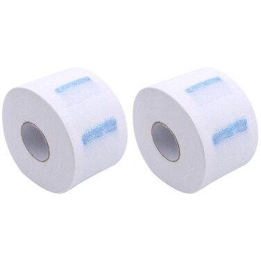 The Shave Factory Neck Strip, 2 Rolls, White - Disposable Barber Paper, Neck Papers for Barbers, Hygienic and Practical Haircut Experience, Unisex