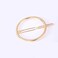 Minimalist Dainty Hair Clips for Women Hollow Geometric for Women and Girls on any Occasion(2 Pcs,1 Gold &amp; 1 Silver)