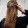 Minimalist Dainty Hair Clips for Women Hollow Geometric for Women and Girls on any Occasion(2 Pcs,1 Gold &amp; 1 Silver)