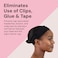 MILANO COLLECTION WiGrip Comfort Band with 9 Pack Nylon Wig Cap Liners Combo, Non-Slip Velvet Wig Grip Band &amp; 9 Elastic Caps, Adjustable, One Size Fits All, Black