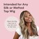 MILANO COLLECTION WiGrip Comfort Band with 9 Pack Nylon Wig Cap Liners Combo, Non-Slip Velvet Wig Grip Band &amp; 9 Elastic Caps, Adjustable, One Size Fits All, Black