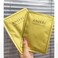 1 BOX NEW Anjeri Gold Facial Mask Moisturizing Silk Silver Facial Mask, Deep Hydrates Soothes Skin &amp; Improve Fine Lines, Nourishing &amp; Firming Facial Mask, 35 ml* 10 Piece (Golden)