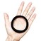 Thick Hair Ties, BETITETO 20 Pieces Seamless Ponytail Holders Scrunchies Women Cotton Stretch Hair Elastics for Thick Heavy or Curly Hair (Upgrade Black Large Size - 7cm)