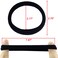 Thick Hair Ties, BETITETO 20 Pieces Seamless Ponytail Holders Scrunchies Women Cotton Stretch Hair Elastics for Thick Heavy or Curly Hair (Upgrade Black Large Size - 7cm)