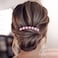 BETITETO Rhinestone Flower Hair Pins, 40 Pcs U-Shaped Crystal Party Wedding Bridal Hair Accessories for Women Girls (Light Pink)
