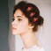BETITETO Bridal Crystal Hair Piece with Comb 3 Pieces Small Rhinestone Wedding Gold Hair Pins Accessories for Women Girls (Red)