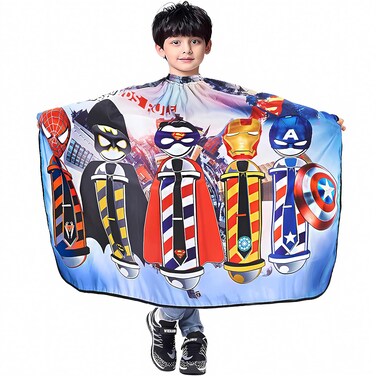 DOKKIA KIDS Barber Cape Haircut Hair Cutting Children Toddler Boys Girls Hairdressing Salon Styling Cloth Apron Cover Gown 40&times;50