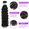 Water Wave Human Hair Bundles 18 20 22 24 Inch 100% Unprocessed Human Hair Wet and Wavy Bundles Human Hair 12A Brazilian Curly Wave Bundles Human Hair Natural Color (18 20 22 24)