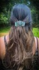 Crystal Boho Celtic Amazonite Mermaid Barrette Hair Clip for Long Hair Slide Irish Hair Accessories Gift
