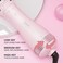 DAN Technology Hair Dryer, Negative Ion 3 in 1 Paddle Brush Dryer &amp; Styler, Pink, 600W, for Damaged Hair, with 2 Speeds, 3 Heating Settings, Nylon Material, ALCI Safety Plug, [IN] Hair Care or Beauty
