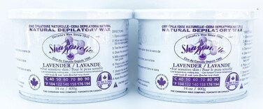 Natural Lavendar Soft Wax for Sensitive Skin in 14 oz. - 2 cans