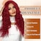 GOWIT Red Wigs for Women 30 Inch Long Wavy Wig Glueless Middle Part Curly Wavy Wigs Natural Looking Heat Resistant Synthetic Wig for Halloween Christmas Daily Cosplay Party Use