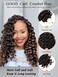Gowit Gogo Curl Crochet Hair 8 Inch 6 Packs Short Curly Crochet Hair for Black Women Mixed Brown Deep Ocean Wave Crochet Hair Synthetic Crochet Braids (8inch,P1B/30)