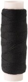 3 Rolls Hair Weaving Thread Cotton Sewing Thread Making Wig Clips in Hair Extension Hair Salon Weft Thick Thread with 3 Curved Needles (Black)