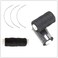 3 Rolls Hair Weaving Thread Cotton Sewing Thread Making Wig Clips in Hair Extension Hair Salon Weft Thick Thread with 3 Curved Needles (Black)