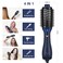 One Step Hair Dryer &amp; Volumizing Brush, Aima Beauty Hair Styling Tool - Ceramic Straightener, Curler, Hot Air Styler &amp; Ionic Salon Brush, Prussian Blue
