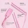 Mermade Hair 3 in 1 Style Wand - Hair Waver 3 Barrel, Curling Iron 1 1/4 Inch, 1 Inch Curling Iron, Ceramic Barrel Waver &amp; Curler w/Heat Glove, Matt, &amp; Interchangeable Handle - Pink