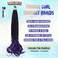 French Curl Crochet Braids for Black Women-18 Inches 8 Packs Goddess Box Braids,Ombre Purple Soft Pre Looped Braided Synthetic Hair Extensions with Curly Wavy Ends(18"-8 Packs,T1B/Purple)