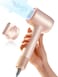 TYMO Ionic Hair Dryer for Women, High Speed Travel Blow Dryer for 5X Faster Drying &amp; 0 Damage, Professional Portable Quiet Hairdryer with 400M Negative Ions, 4 Temps&amp; 2 Speeds, 110,000 RPM, Gold Blush