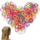 OIG Brands 1500 Pcs Mini Ponytail Holders   No Damage Rubber Bands   Tiny Toddler Hair Ties For Girls   No Pull 1 Inch (Multi-Color)