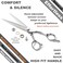 High-end Professional Extremely Very Sharp Barber Hair Cutting Scissors Hairdresser Shears For Hair 6.3 Inch Haircut Scissor Made Of 440C Stainless Steel For Hairdressing Salon and Home Use
