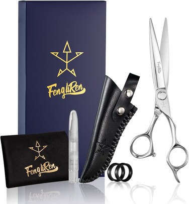High-end Professional Extremely Very Sharp Barber Hair Cutting Scissors Hairdresser Shears For Hair 6.3 Inch Haircut Scissor Made Of 440C Stainless Steel For Hairdressing Salon and Home Use