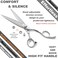 High-end Professional Extremely Very Sharp Barber Hair Cutting Scissors Hairdresser Shears For Hair 6.75 Inch Haircut Scissor Made Of Stainless Steel Alloy For Hairdressing Salon Home Use
