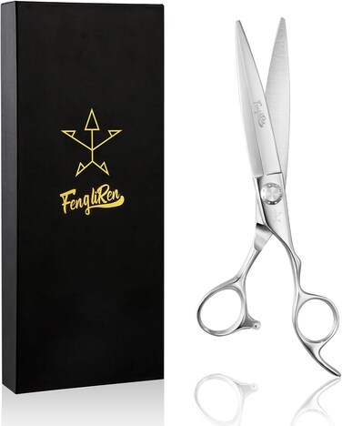 High-end Professional Extremely Very Sharp Barber Hair Cutting Scissors Hairdresser Shears For Hair 6.75 Inch Haircut Scissor Made Of Stainless Steel Alloy For Hairdressing Salon Home Use