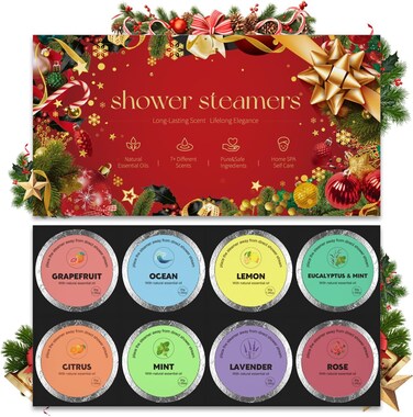 Shower Steamers Aromatherapy 8 Packs Valentines Day Gifts Shower Bombs Relaxation Gifts for Women Coolest Gifts for Women Shower Essentials Ideal Shower Decor Self Care &amp; Stress Relief