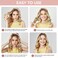 Heatless Hair Rollers for Long and Medium Hair, Silk Curls Headband, Satin Curling Rod Headband, No Heat Curlers to Sleep in Overnight - Floral