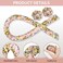 Heatless Hair Rollers for Long and Medium Hair, Silk Curls Headband, Satin Curling Rod Headband, No Heat Curlers to Sleep in Overnight - Floral