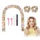 Heatless Hair Rollers for Long and Medium Hair, Silk Curls Headband, Satin Curling Rod Headband, No Heat Curlers to Sleep in Overnight - Floral