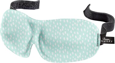 Bucky 40 Blinks No Pressure Printed Eye Mask for Travel &amp; Sleep, Teal Dots, One Size