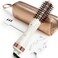 Dual Voltage 1.5 Inch Barrel Round Brush Blow Dryer, Hair Trends Negative Ionic One Step Volumizer Dryer, 4-in-1 Hot air Brush-2.8 Inch Include Bristles