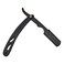 Straight Edge Razor for Close Shaving, High Carbon Stainless Steel Blade, Black Coating, Professional Barber &amp; Home Use