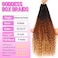 Goddess Boho Box Braids Crochet Hair-8 Packs 24 Inch Crochet Box Braids for Black Women Pre Looped ((1B/30/27, 24 Inch (Pack of 8))
